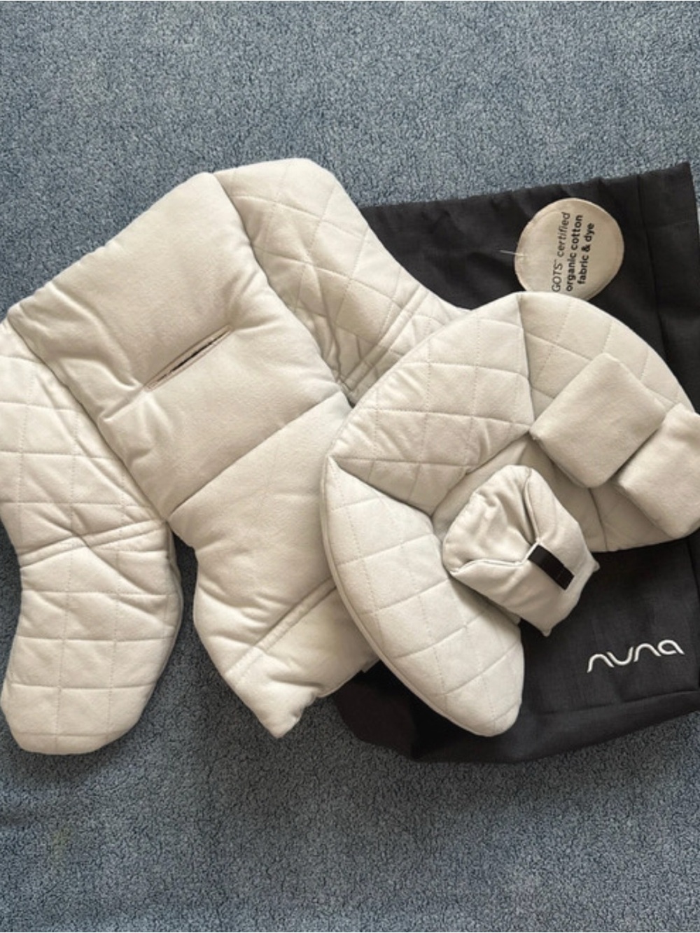 Nuna Pipa Infant Car Seat Insert Replacement Set TT-0101B Grey New